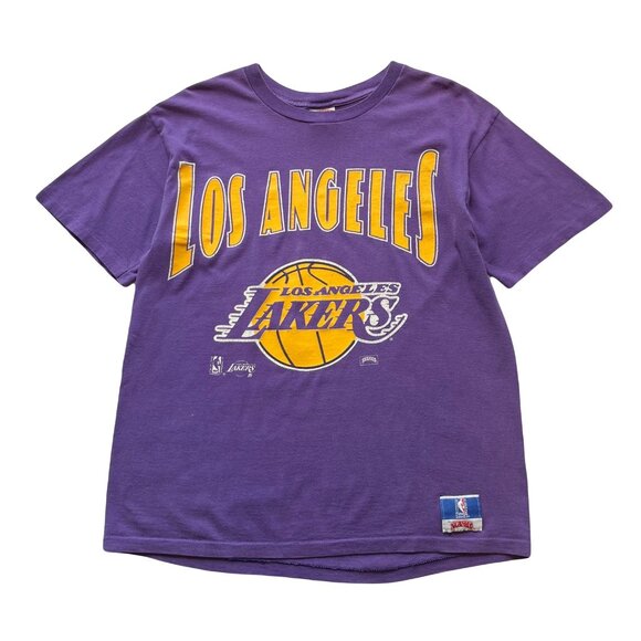 Vintage Nutmeg Los Angeles Lakers Graphic Tee L - Picture 1 of 9
